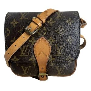 Louis Vuitton Cartouchiere leather Crossbody Bag